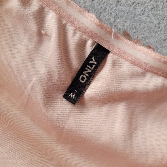 ONLY Pink Sequined Mini Dress Size Medium - Picture 6 of 6